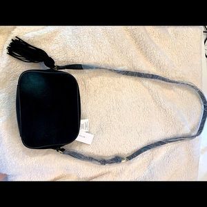 Ann Taylor suede crossbody shoulder bag